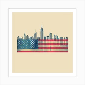 A Usa Minimal Illustration 1719925920 2 Art Print