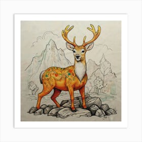 Deer! 50 Art Print