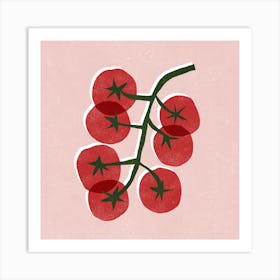 Tomatoes On A Branch Art Print