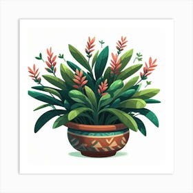 Plant In A Pot 3 Art Print