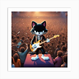 feliz the cat Art Print