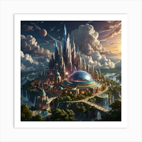 Fantasy City 7 Art Print