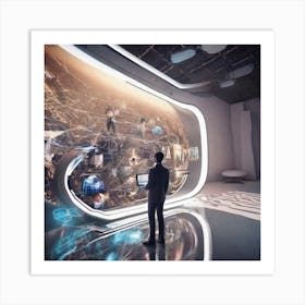 Futuristic World 3 Art Print