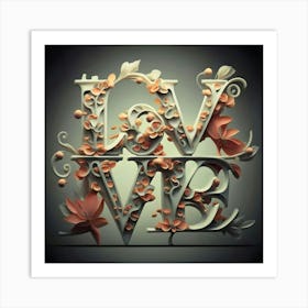 Love you Art Print