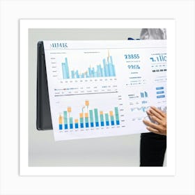 A Professional Business Setting Coming To Life Through A Definitive Graph The Subject Itself Is A C (2) Art Print