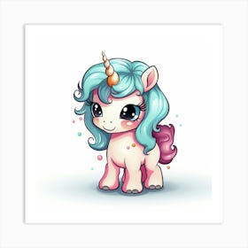 Cute Unicorn 374 Art Print