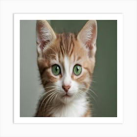 Portrait Of A Kitten Art Print