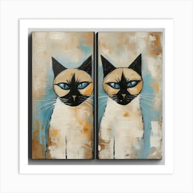 Cats 4 Art Print