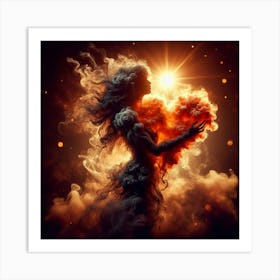 Heart Of Fire Art Print