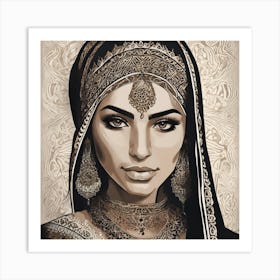 Indian Woman Art Print