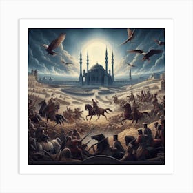 Battle Of Afghanistan Art Print