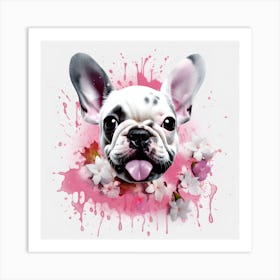 Frenchie Cute Art By Csaba Fikker 037 Art Print