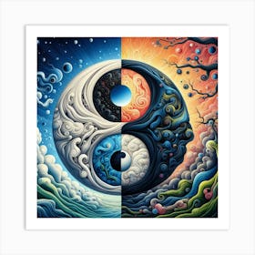 Yin Yang 3 Art Print