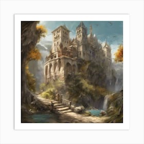 Castle In The Woods 10 Art Print