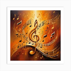 Music Notes 4 Art Print