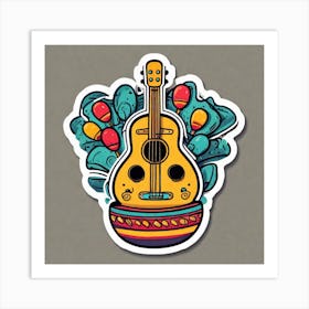 Mexican Guitar 17 Art Print
