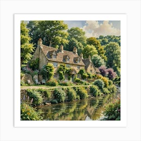 Cotswold Village 1 Art Print