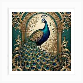 Peacock 40 Art Print