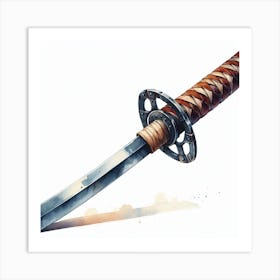 Samurai sword 2 Art Print