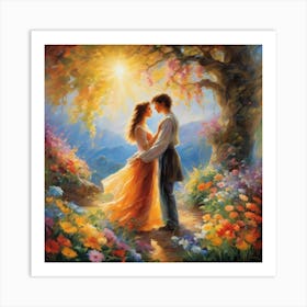 Couple In Love Art Print