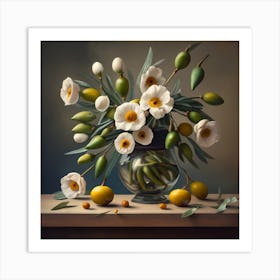 Flowers In A Vase 29 Art Print