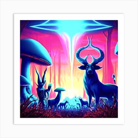 Ageless Among The Forest Art Print