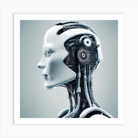 Portrait Of A Robot 3 Art Print