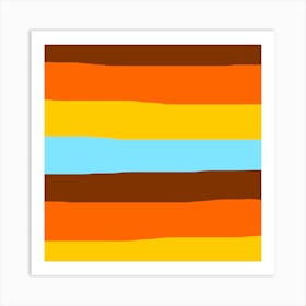 Abstract Striped Background Art Print