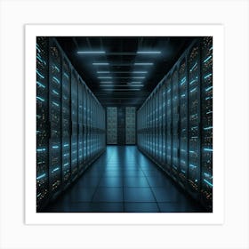 Server Room 1 Art Print