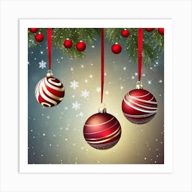 Christmas Ornaments 2 Art Print