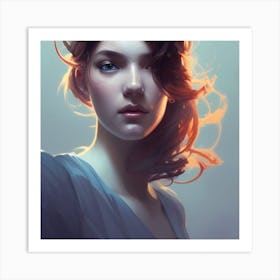 Portrait Of A Girl 1 Art Print