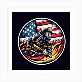 Firefighter Art Print