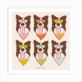 Rainbow Dog Art Print