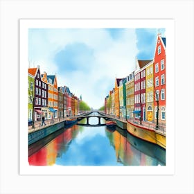 Amsterdam Canal 3 Art Print