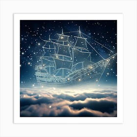 Ship In The Sky Art Print