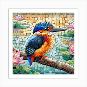 A mosaic bird 3 Art Print