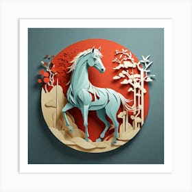 Minimalist, Horse Art Print