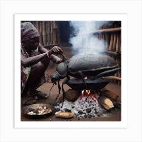 Beetle Cooking Art Print