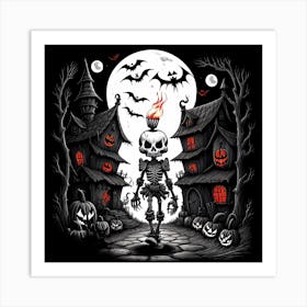 A darkened room Art Print