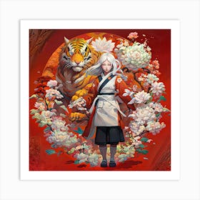 Asian Blossom Art Print