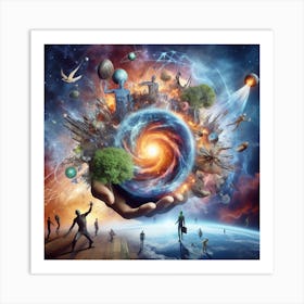 Mankind and creation Art Print