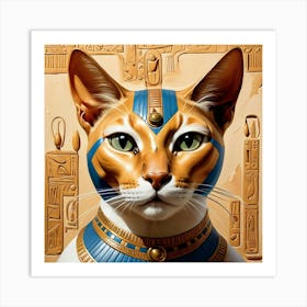 Do you like cats? This is the Pharaonic cat 5 Art Print