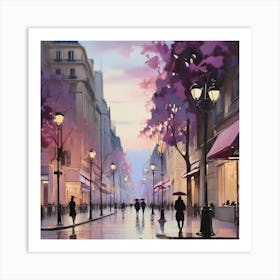 Paris At Night 1 Art Print