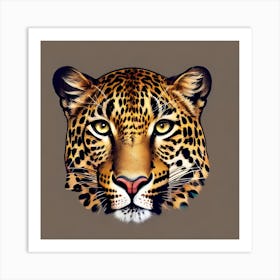 Leopard Head 2 Art Print