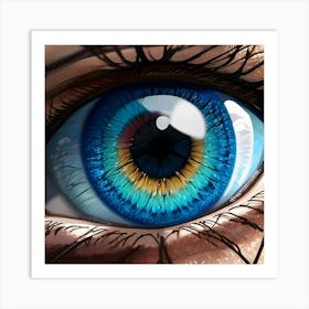 Blue Eye 6 Art Print