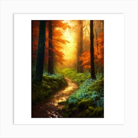 Autumn Forest 12 Art Print