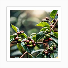 Coffee Beans On A Tree 29 Art Print