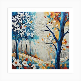 Autumn Trees Art Print