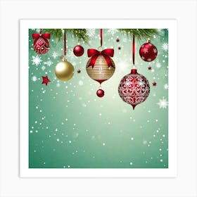 Christmas Background 10 Art Print