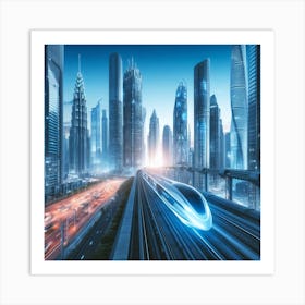 Futuristic Cityscape 9 Art Print